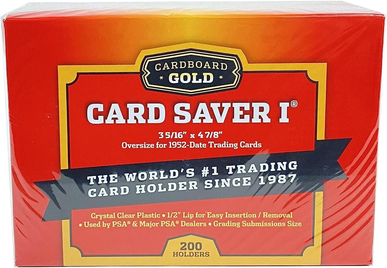 CBG 4000 4,000 Card Saver I 1 Semi Rigid Sports Card Holder Cardboard