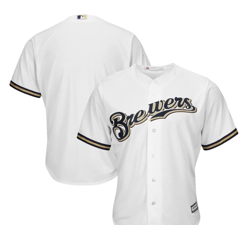 Milwaukee Brewers Majestic Official Cool Base Jersey XL Free Shipping