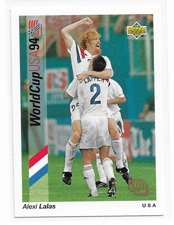 1993 Upper Deck 94 World Cup Alexi Lalas #F14 Fuji Soccer Card