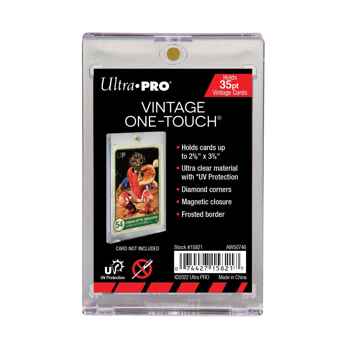5 Ultra Pro One Touch Magnetic Vintage UV Card Holder Display Case Topps 1952-56