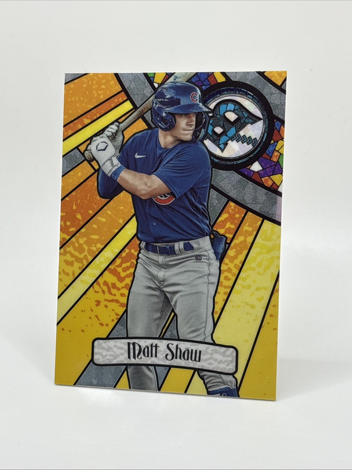 2023 Bowman Draft Glass #BGA-7 Matt Shaw Bowman Stained Glass Cubs