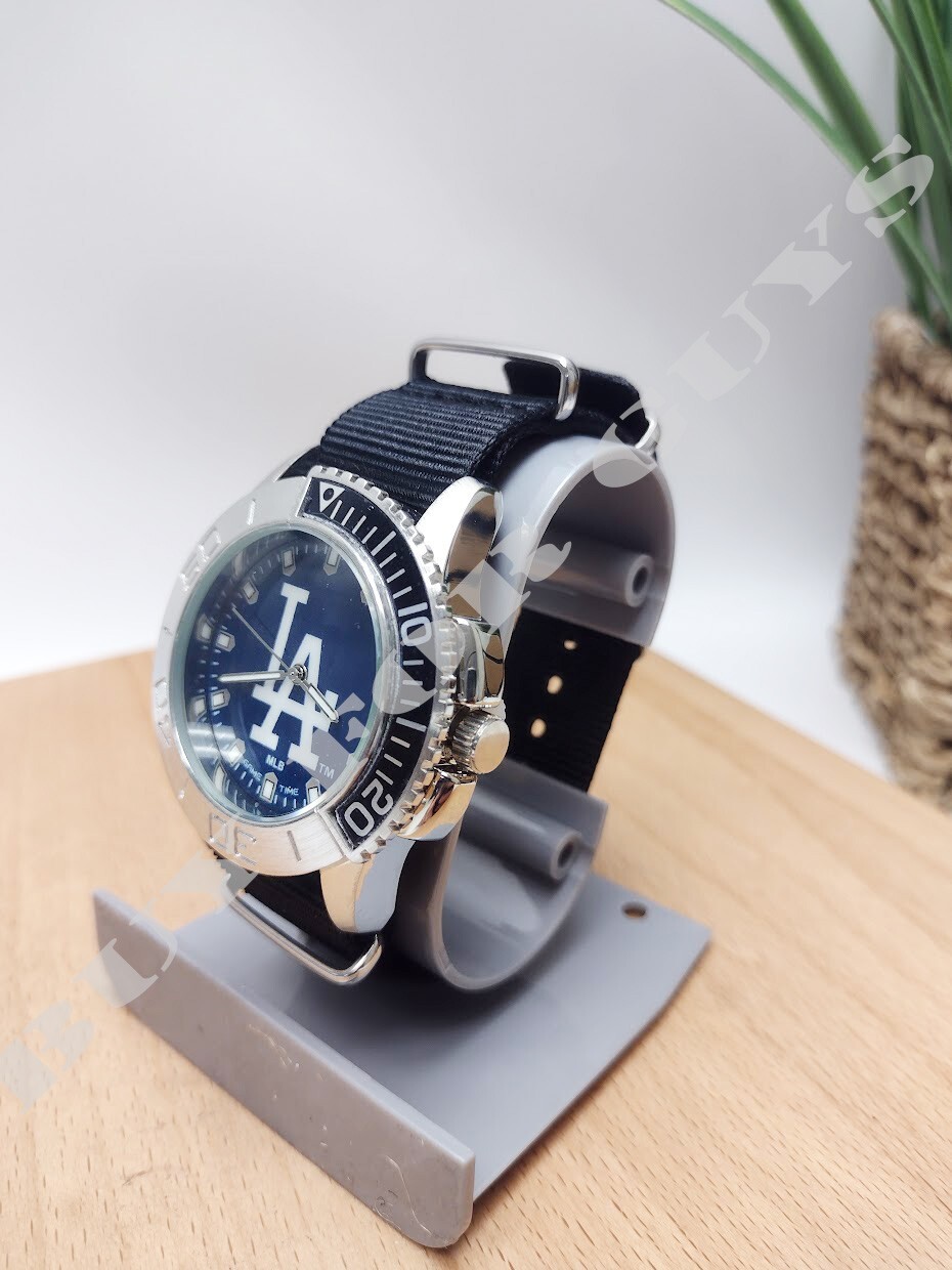 LA Dodgers MLB Starter Men’s Watch – Black Watch – Nylon Watch – Dodgers Watch