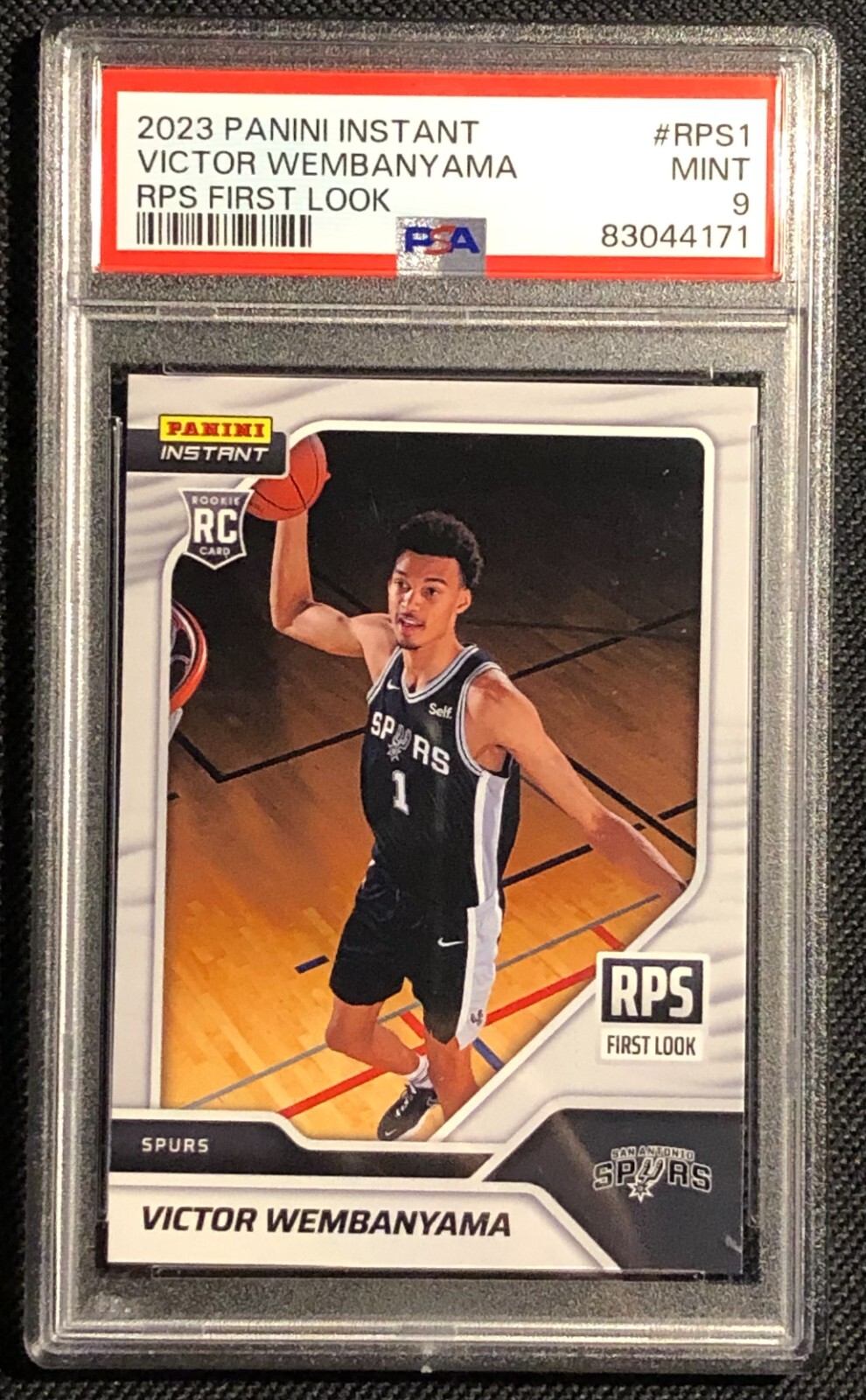 Victor Wembanyama 2023-24 Panini Instant #RPS1 RC PR /16791 PSA 9 MINT