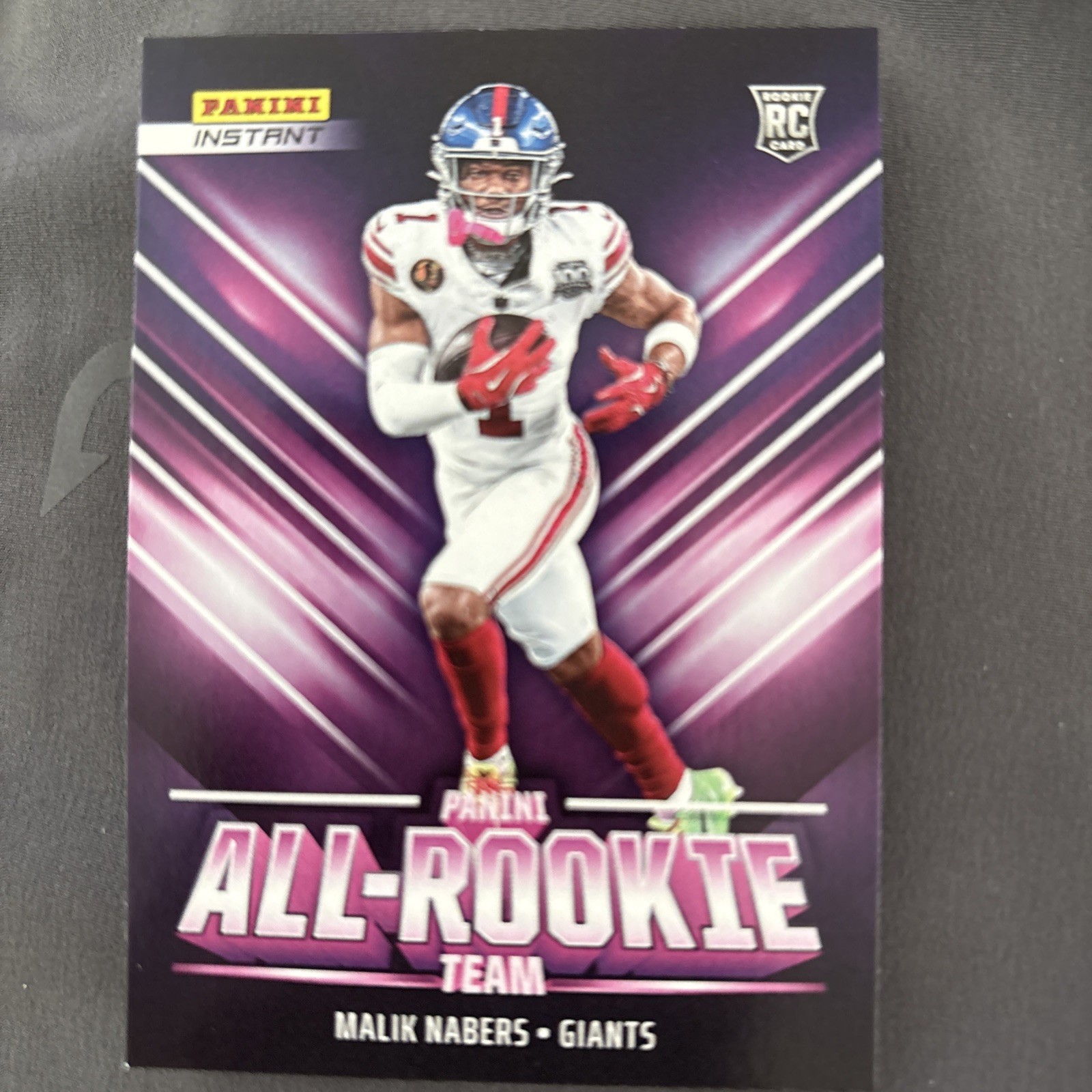 2024 Panini Instant NFL ALL-ROOKIE TEAM MALIK NABERS RC #’d 1/314 Giants!