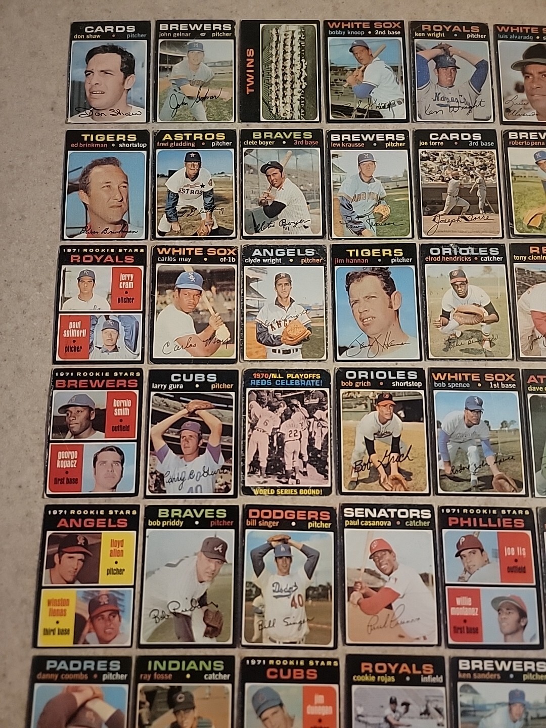 1971 Topps Baseball Your Choice 376-752