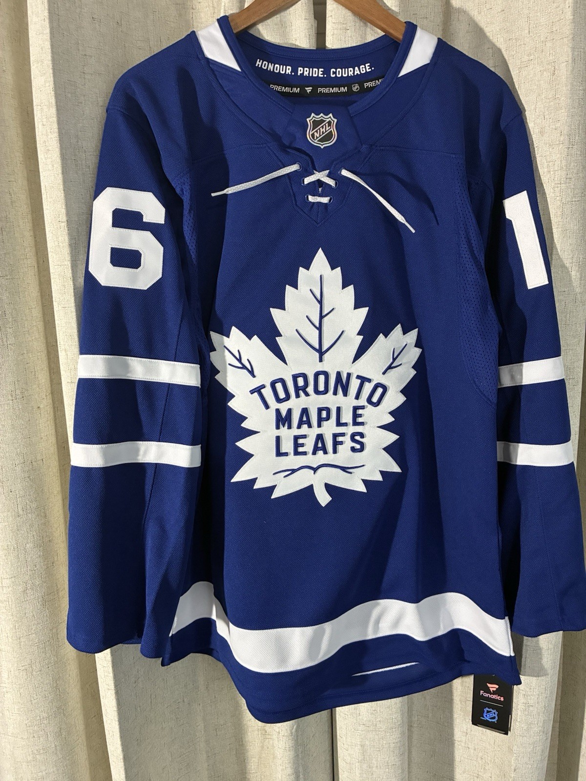 Toronto Maple Leafs Mitch Marner Fanatics Blue Home Premium Jersey Size 46 (S)