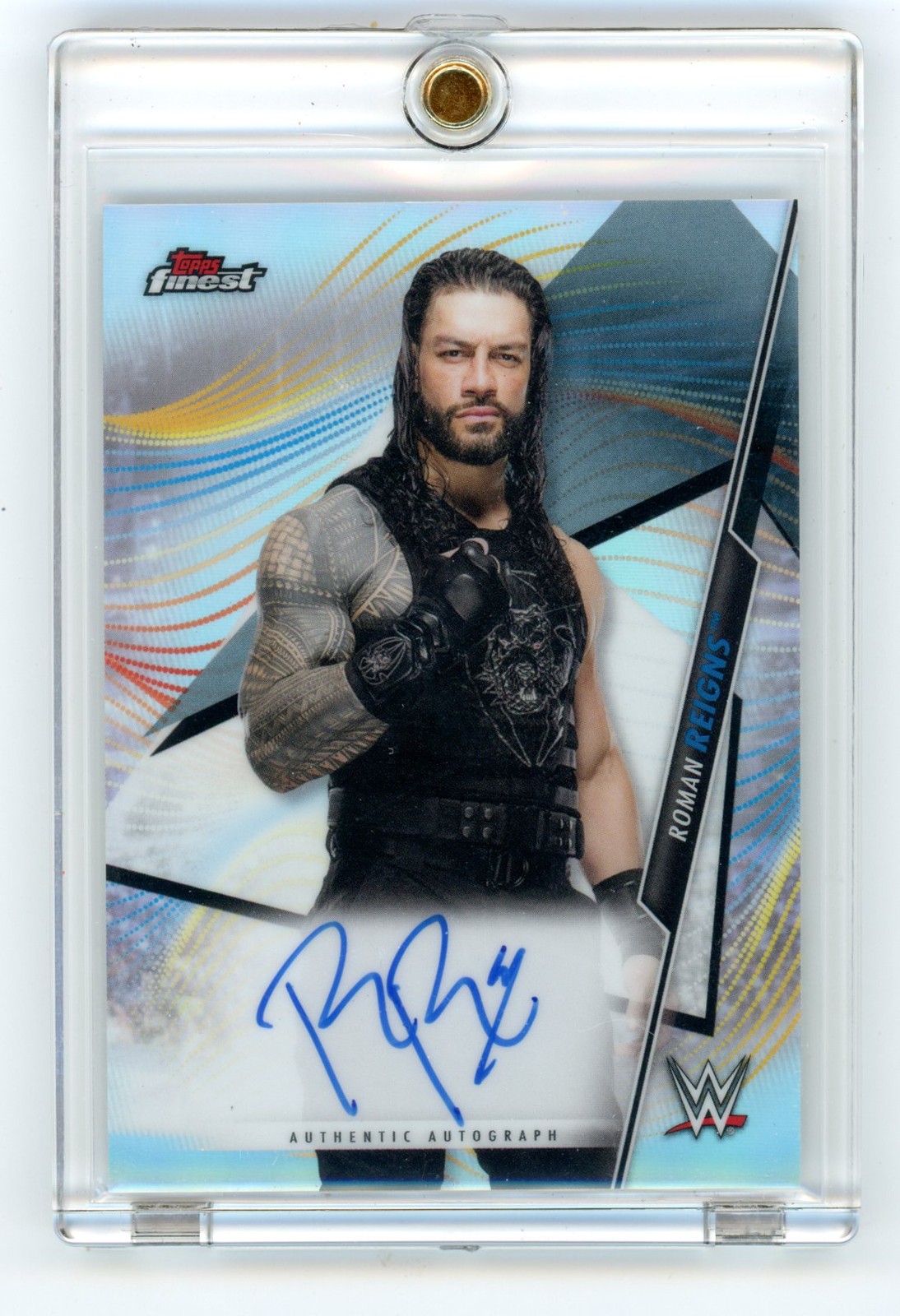 2020 Topps WWE Finest #A-BD Roman Reigns Finest Autographs