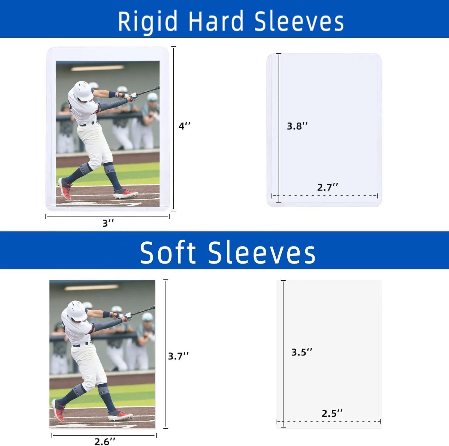Complete Card Preservation Set: Hard and Soft Sleeves for All Standard Cards