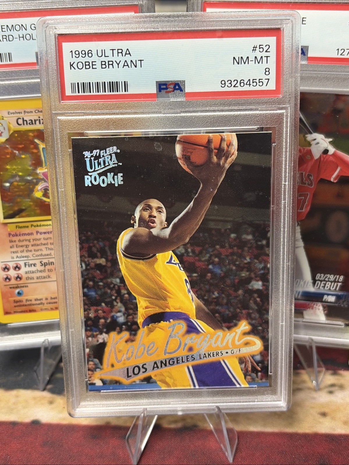 Fleer 1996-97 Ultra Kobe Bryant Rookie #52 PSA 8 Los Angeles Lakers