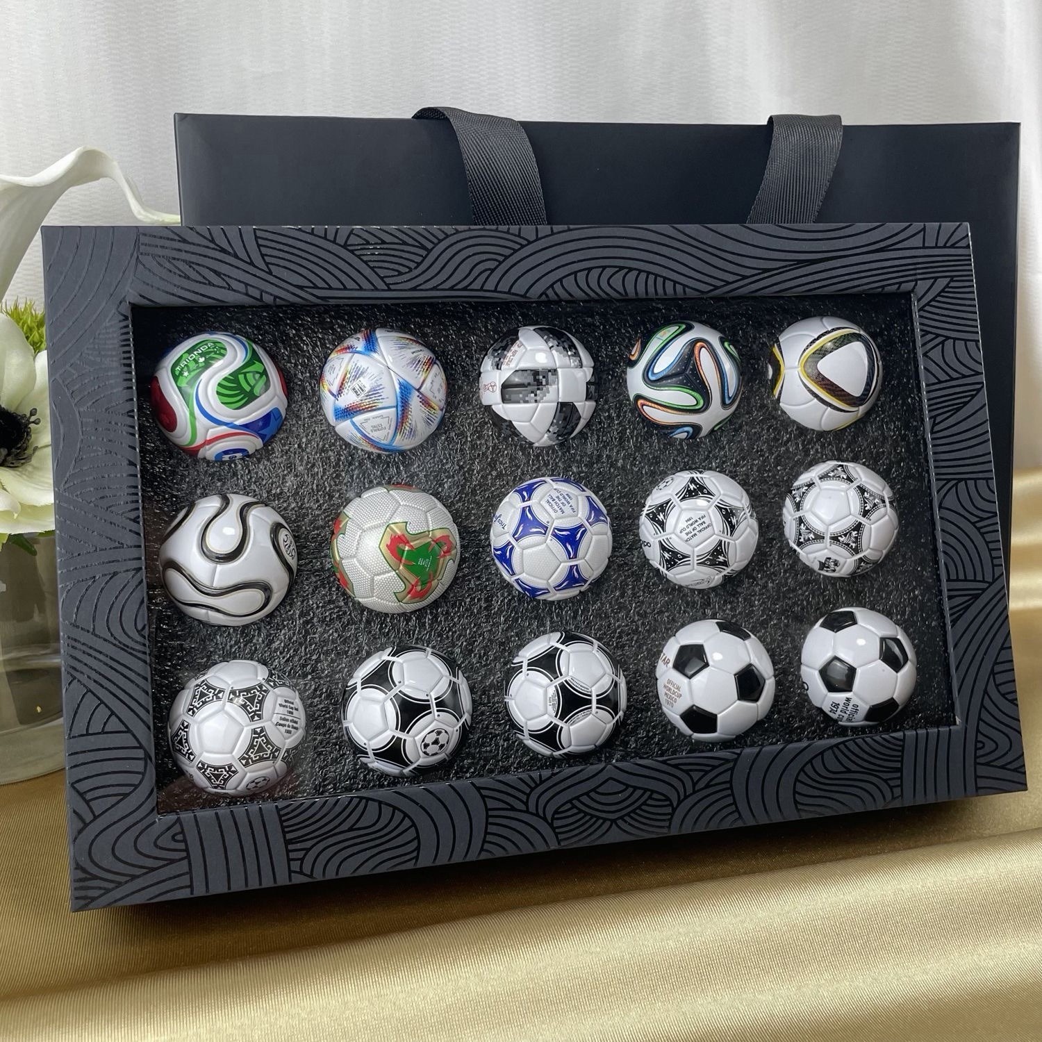 2026 FIFA World Cup Mini Soccer Balls (1970-2026) Gift With Box + Gift Bag