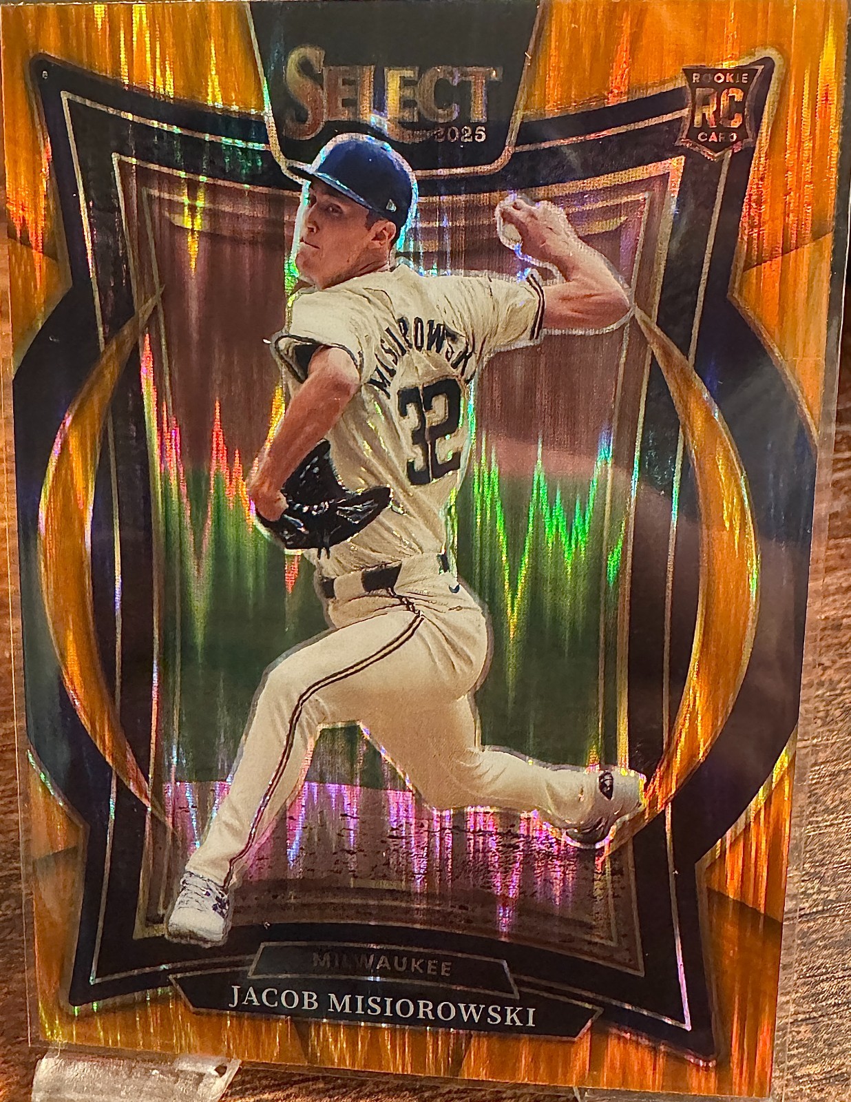 2025 Panini Select – Concourse Jacob Misiorowski #79 – Orange Flash Prizm (RC)