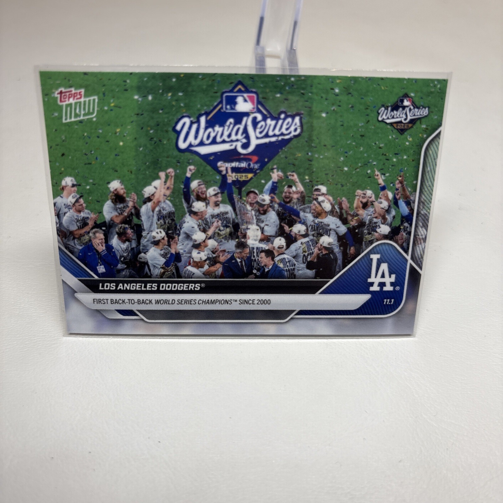 2025 MLB Topps NOW Los Angeles Dodgers World Series Champions Card #929