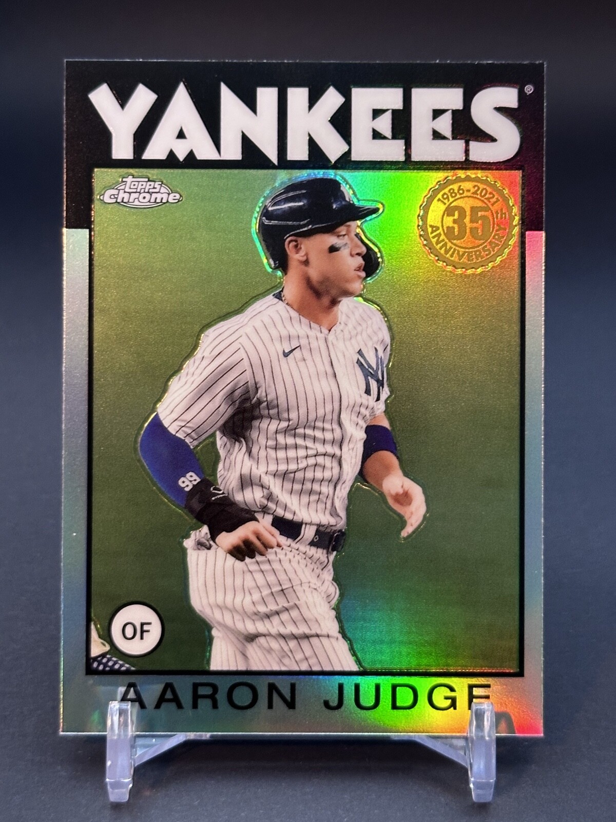 2021 Topps Chrome – 1986 Topps Baseball Aaron Judge #86BC-1 New York Yankees