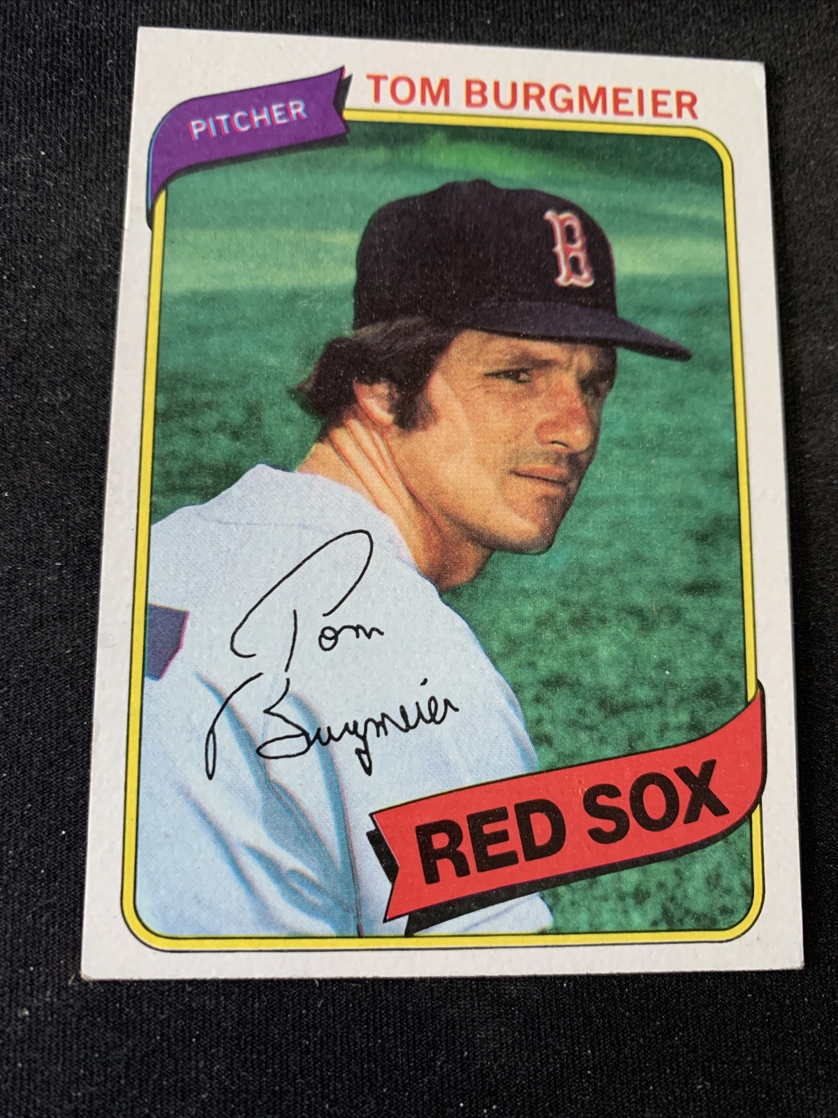 1980 Topps Baseball Card #128 Tom Burgmeier Boston Red Sox NmMt Free Shipping!