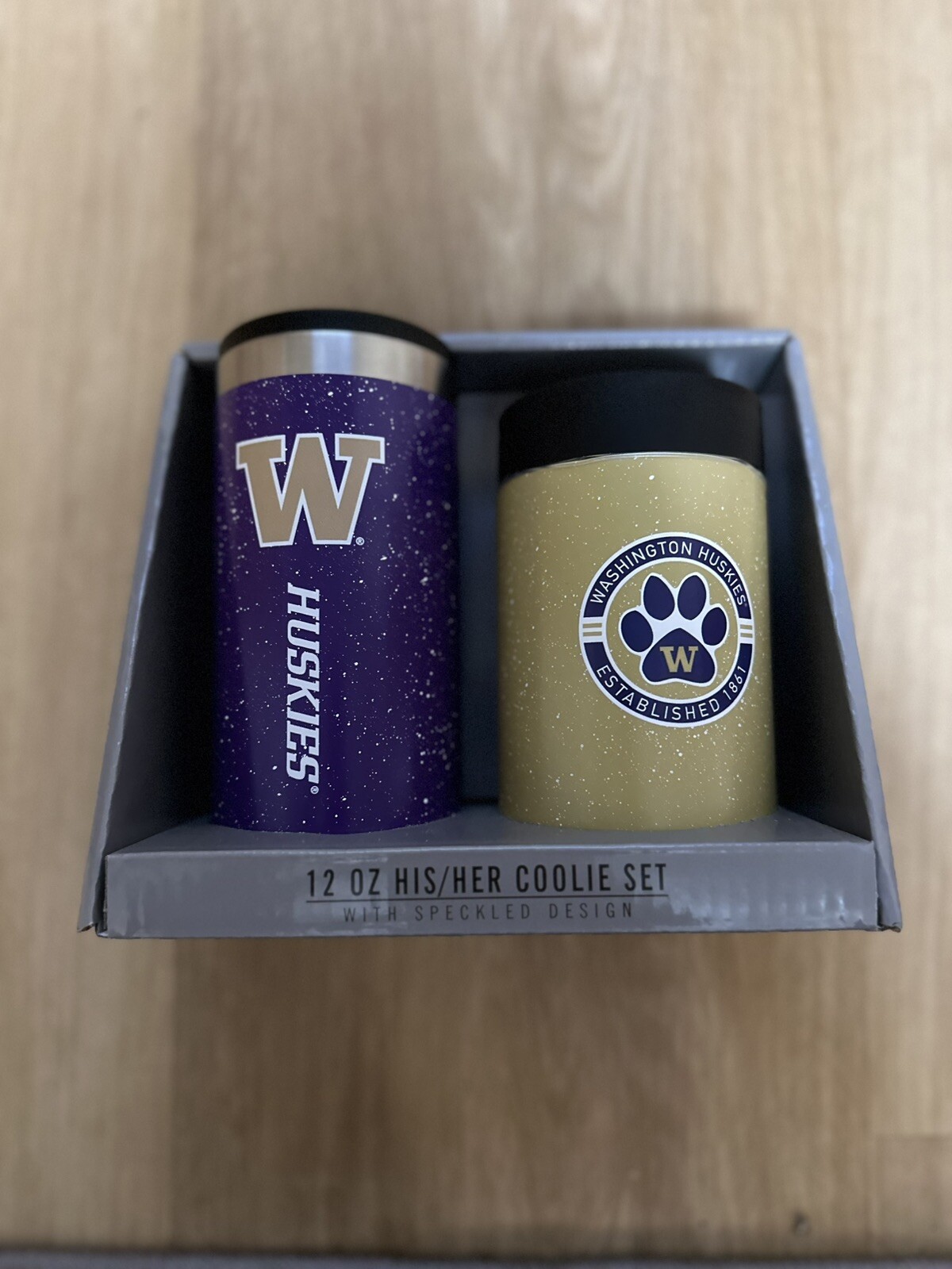 The Memory Company Washington Huskies His And Hers 12oz Coolie Set