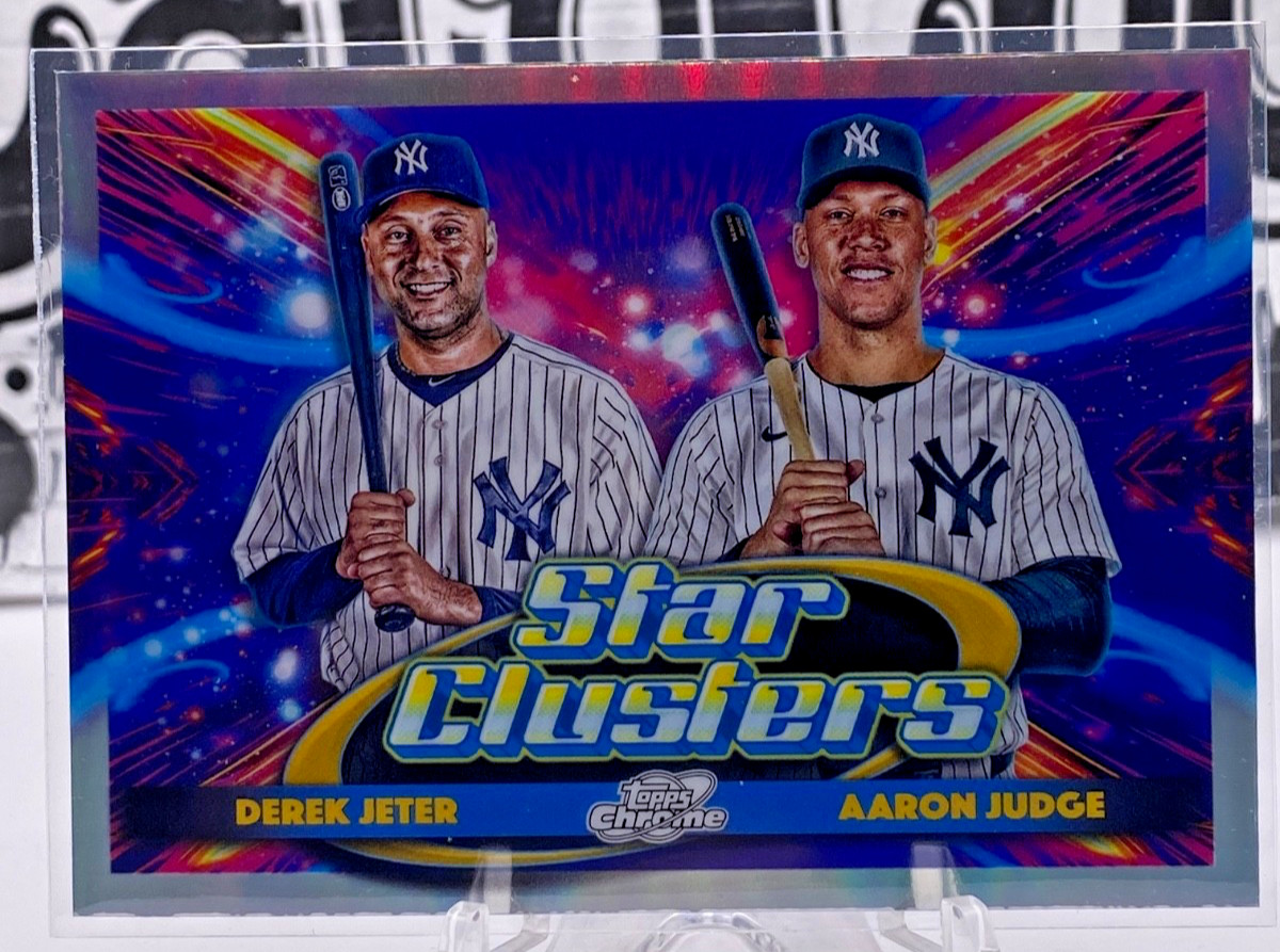 2025 Topps Chrome Cosmic #DSC-1 Derek Jeter / Aaron Judge Dual Star Clusters