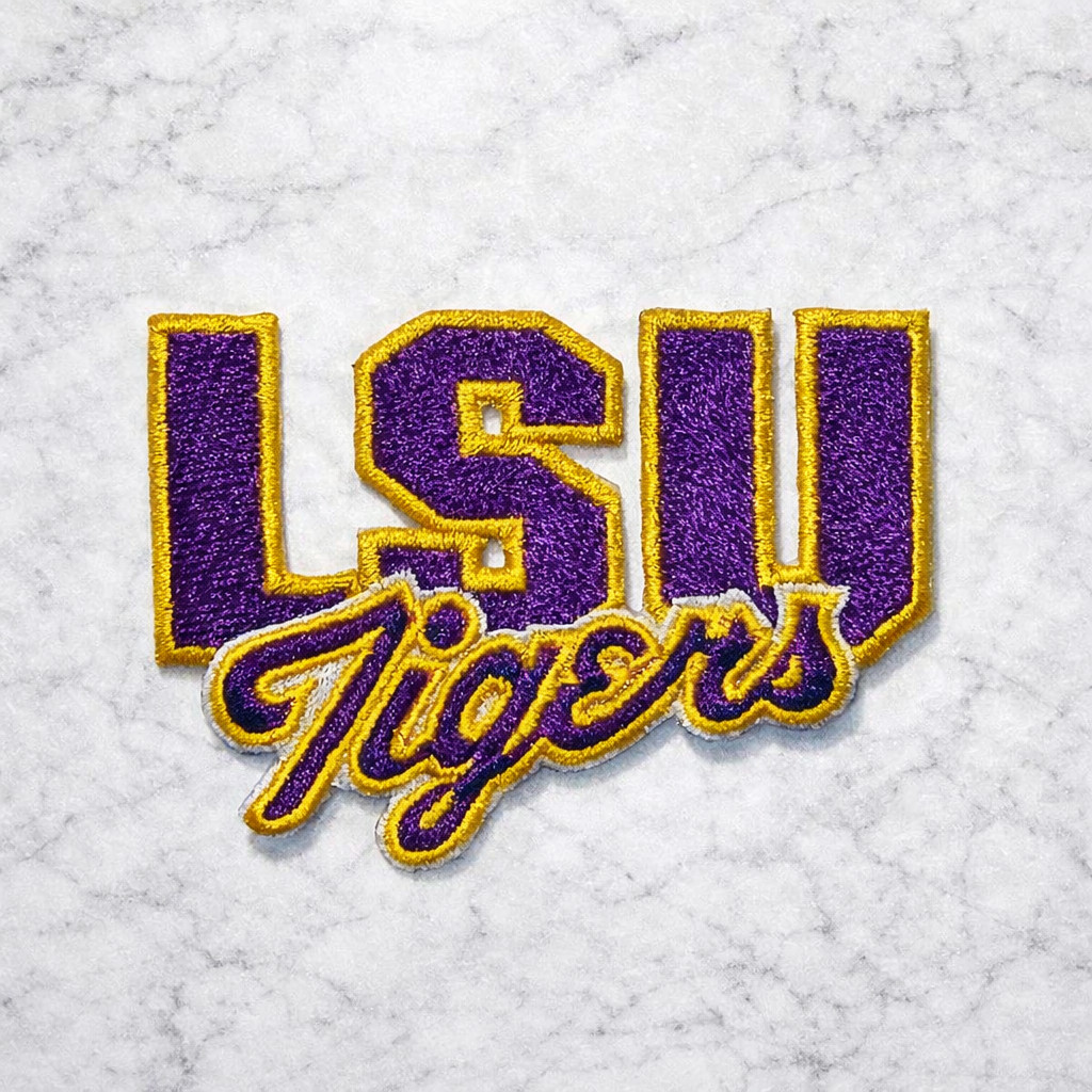 LSU TIGERS NCAA Embroidered Iron/Sew On Patch 3″X2″ SHIPPED FROM USA