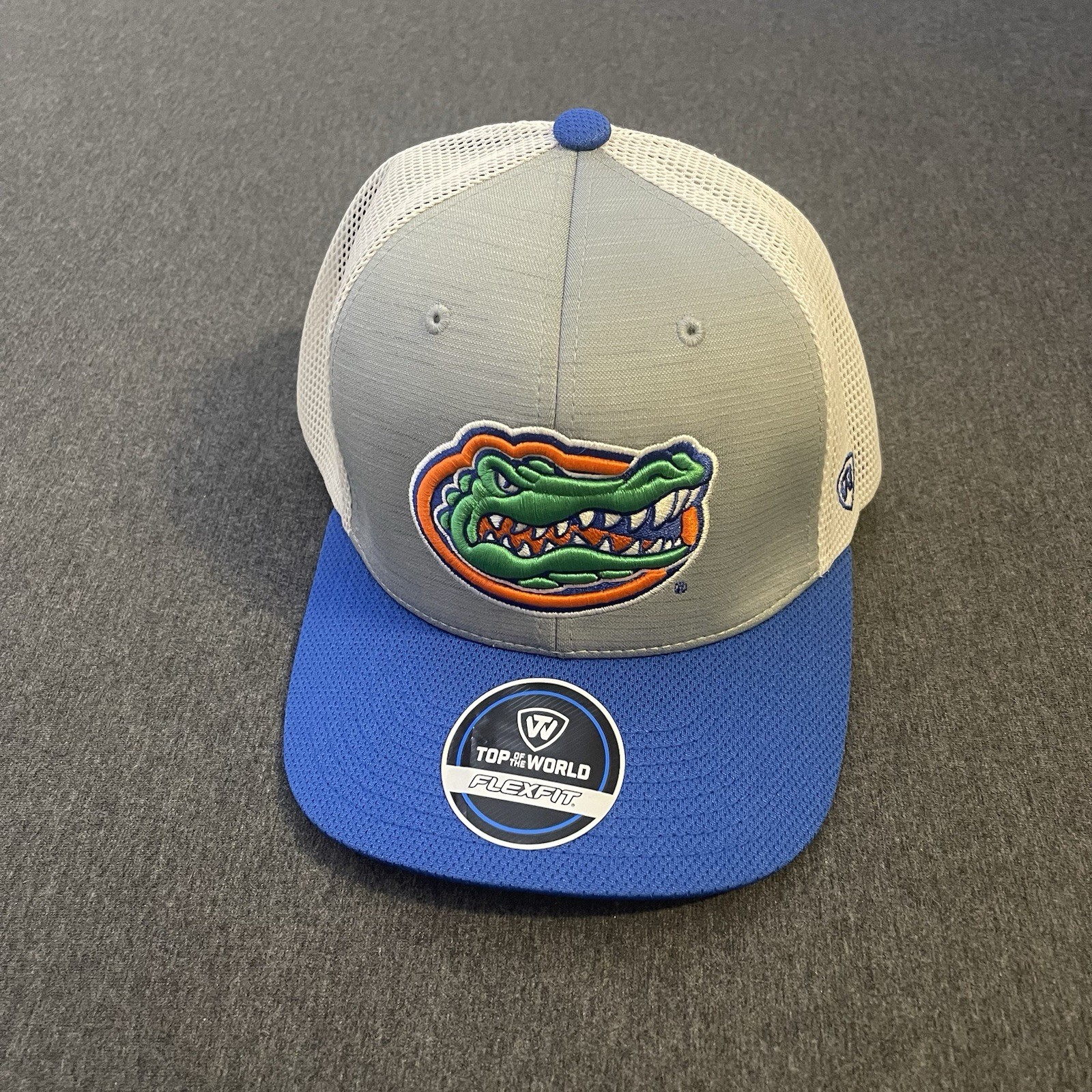 Florida Gators Hat Men OSFA NEW Gray Mesh Back Stretch Breathable NCAA