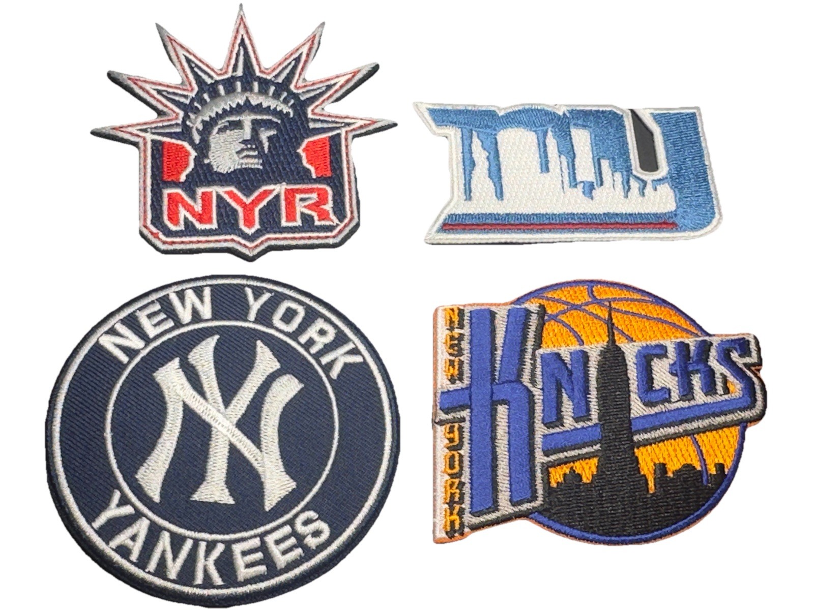 New York Sports Mix Lot Of 4 Embroidered Iron On Patch