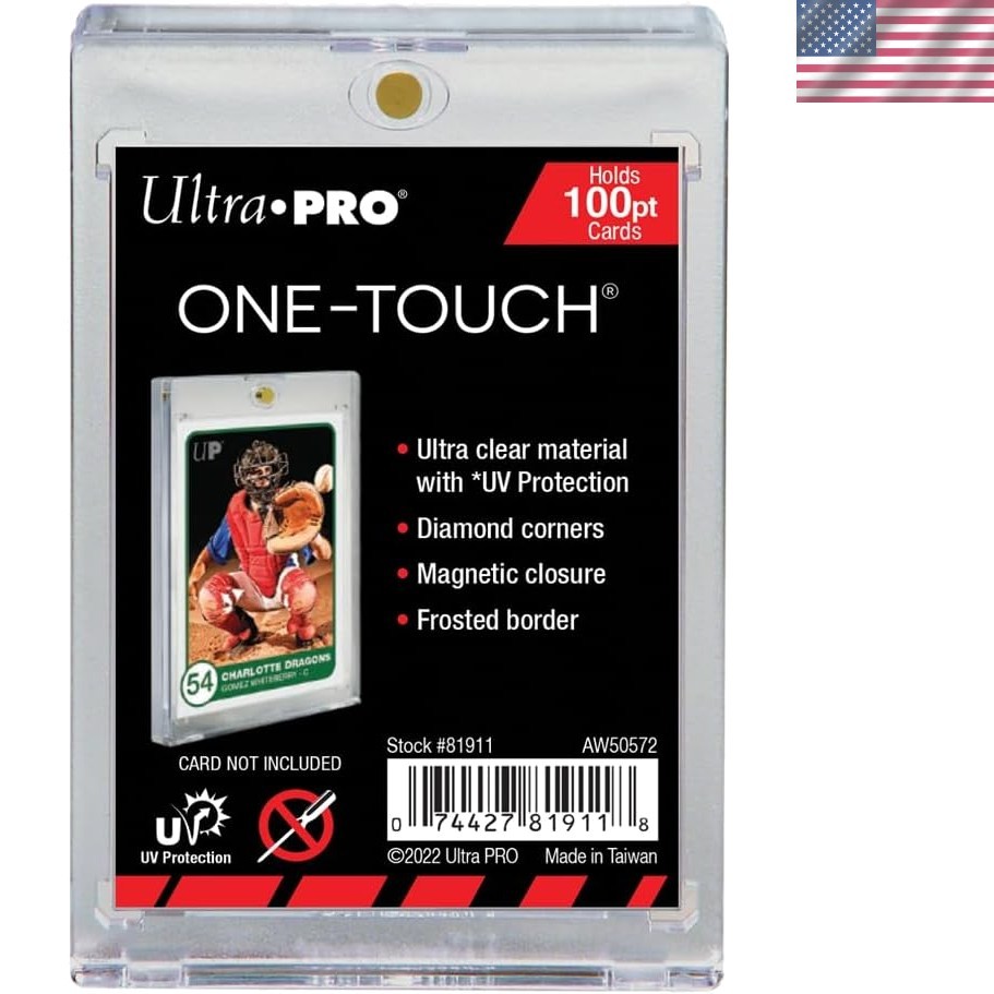 10 Ultra-Clear Magnetic Card Holders with UV Protection for Collectible Cards