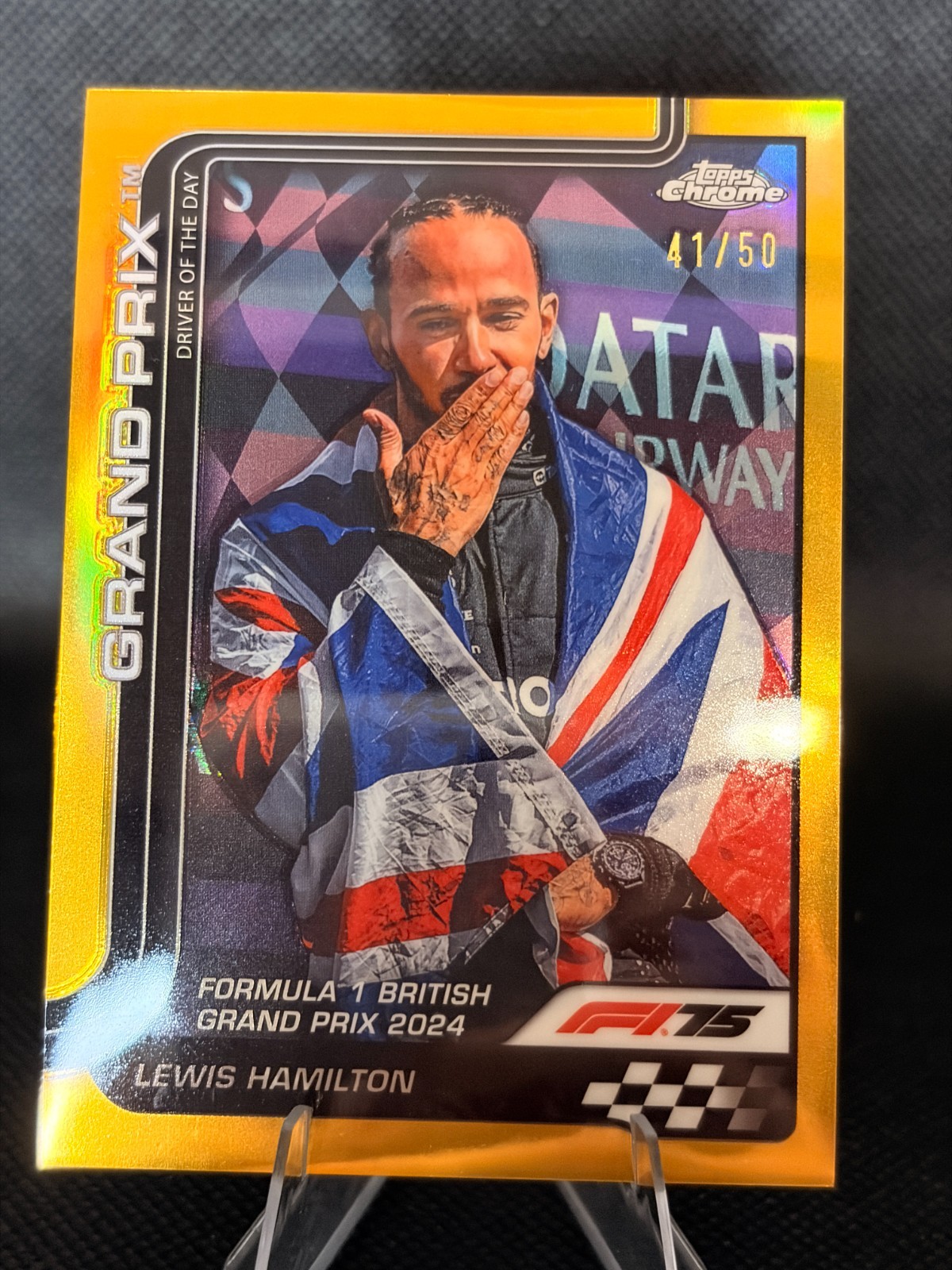 Lewis Hamilton 2025 Topps Chrome Formula 1 F1 Gold /50 GP Winner