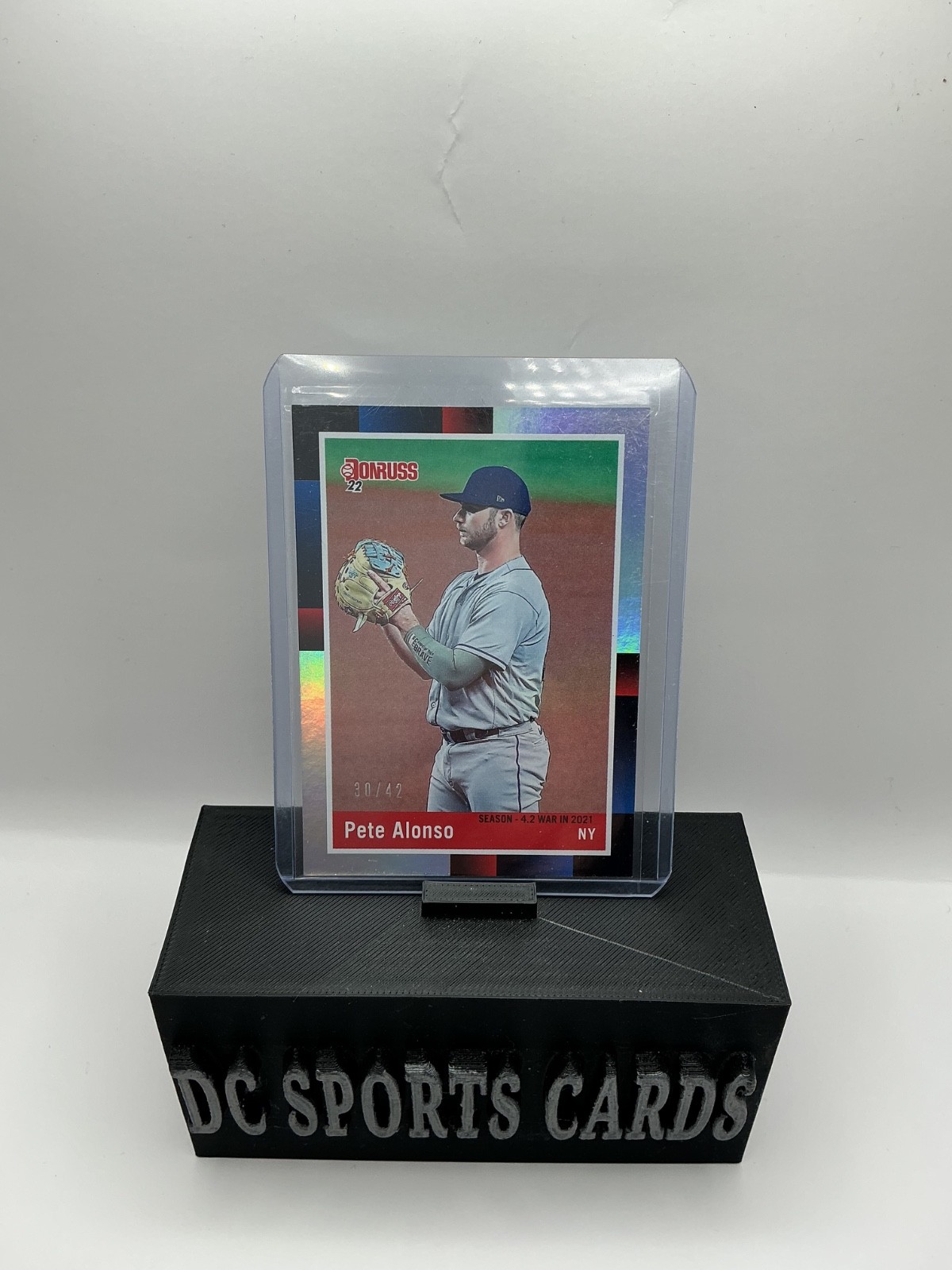 Pete Alonso 2022 Donruss Retro 1988 4.2 War in 2021 #/42 #247 Mets