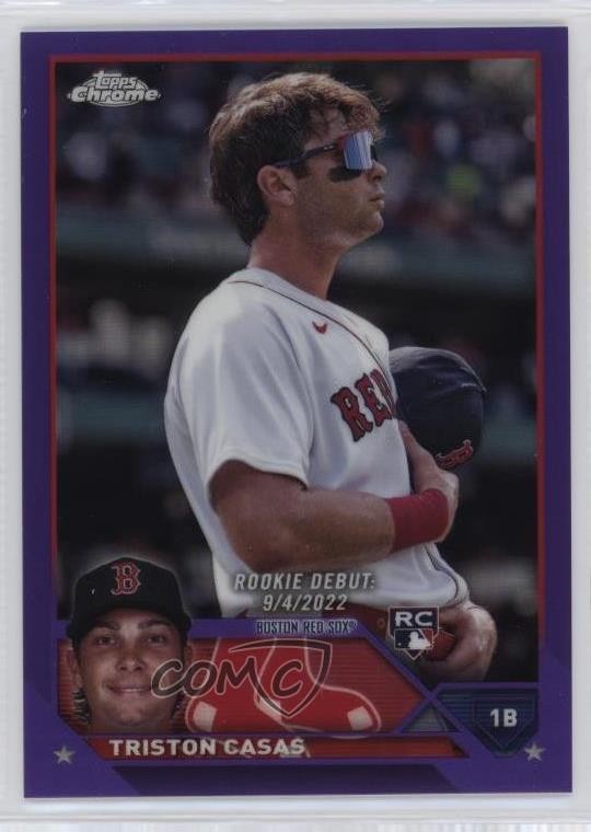 2023 Chrome Update Debut Purple Refractor 16/250 Triston Casas Rookie RC 14sr