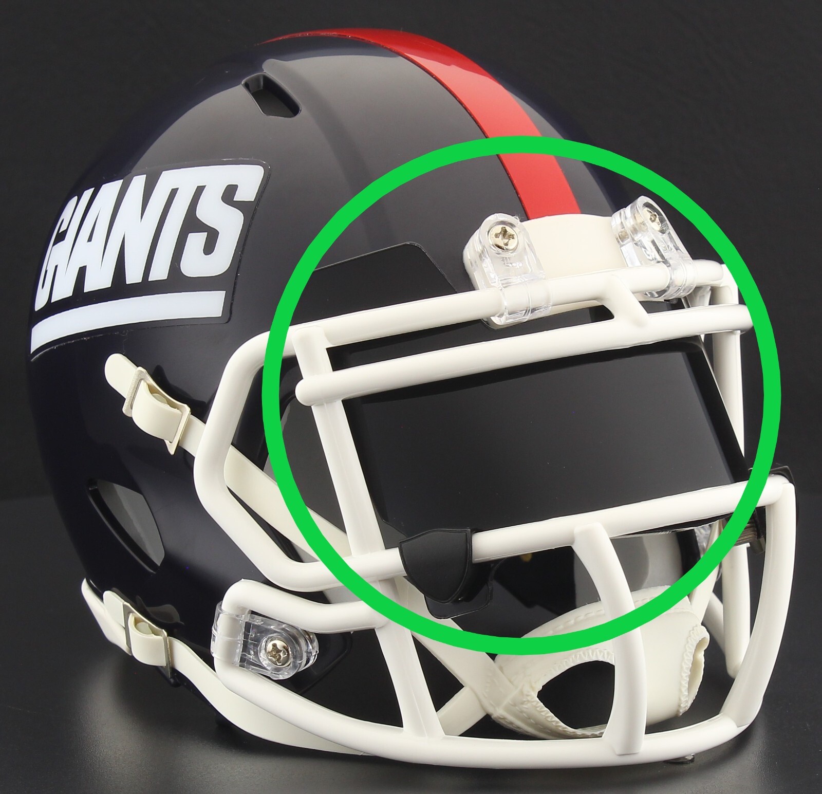 EYE SHIELD / VISOR ONLY! for NEW YORK GIANTS Mini Football Helmet