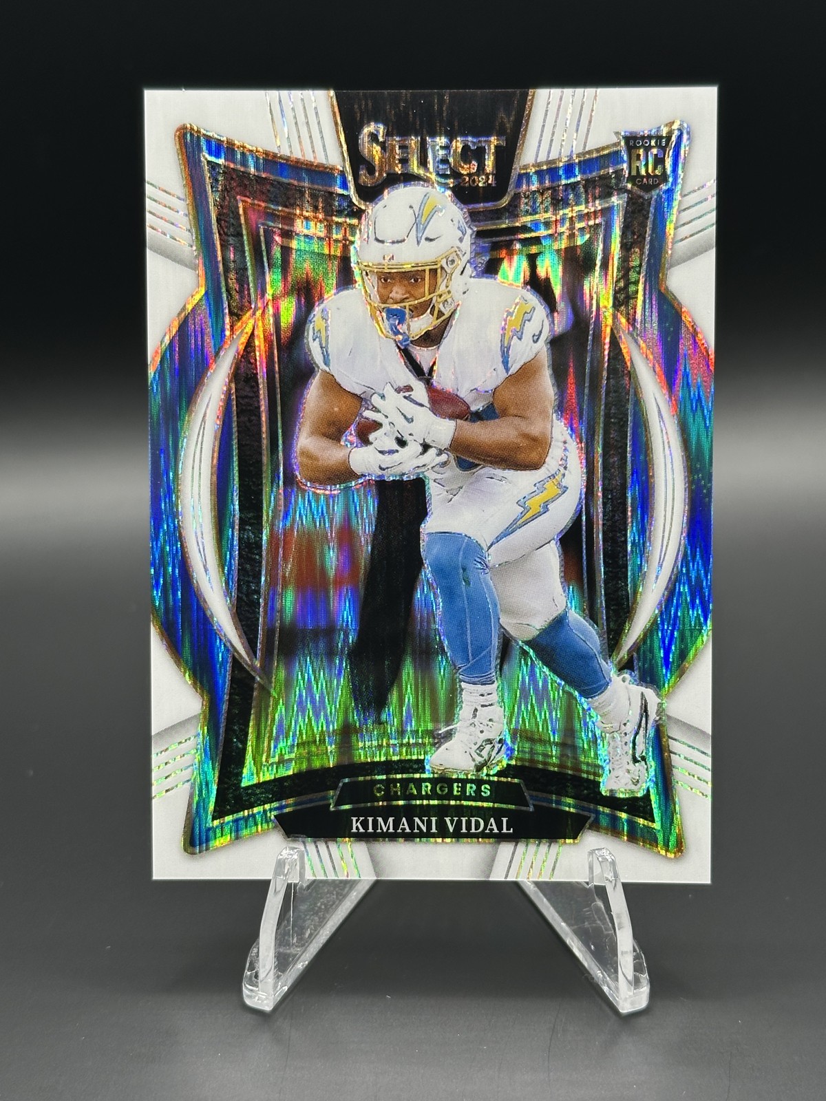 2024 Panini Select – Concourse Kimani Vidal #15 White Shock Prizm /199 (RC)
