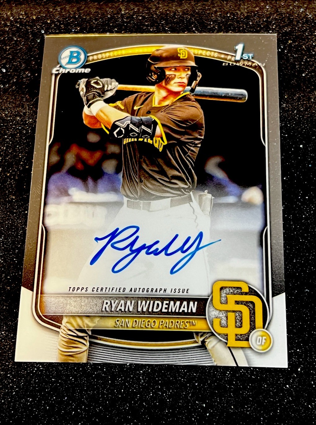 2025 1st Bowman Draft Chrome Ryan Wideman Auto RC Padres