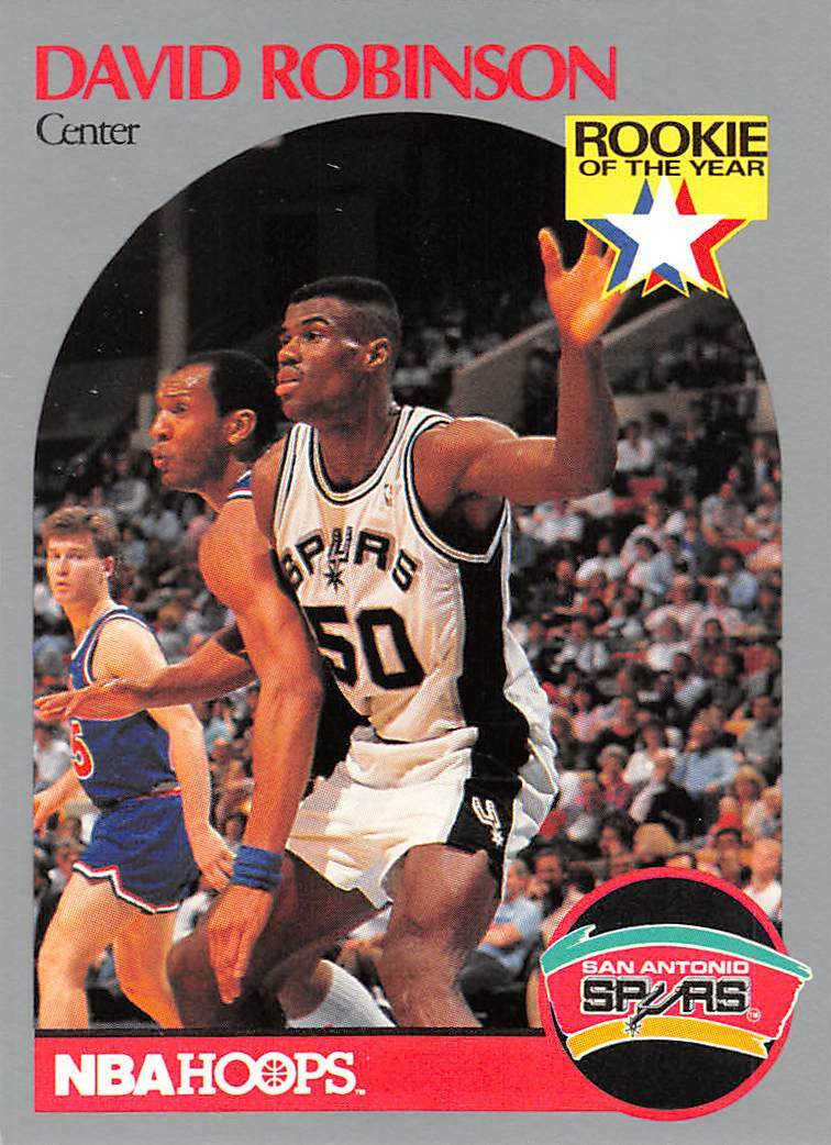 1990-91 NBA Hoops #270 David Robinson San Antonio Spurs PACK FRESH 🔥🏀🔥