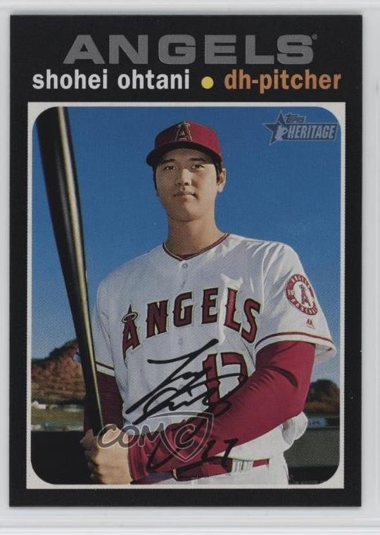 2020 Topps Heritage Silver Team Name Variation Shohei Ohtani #433 1a7z