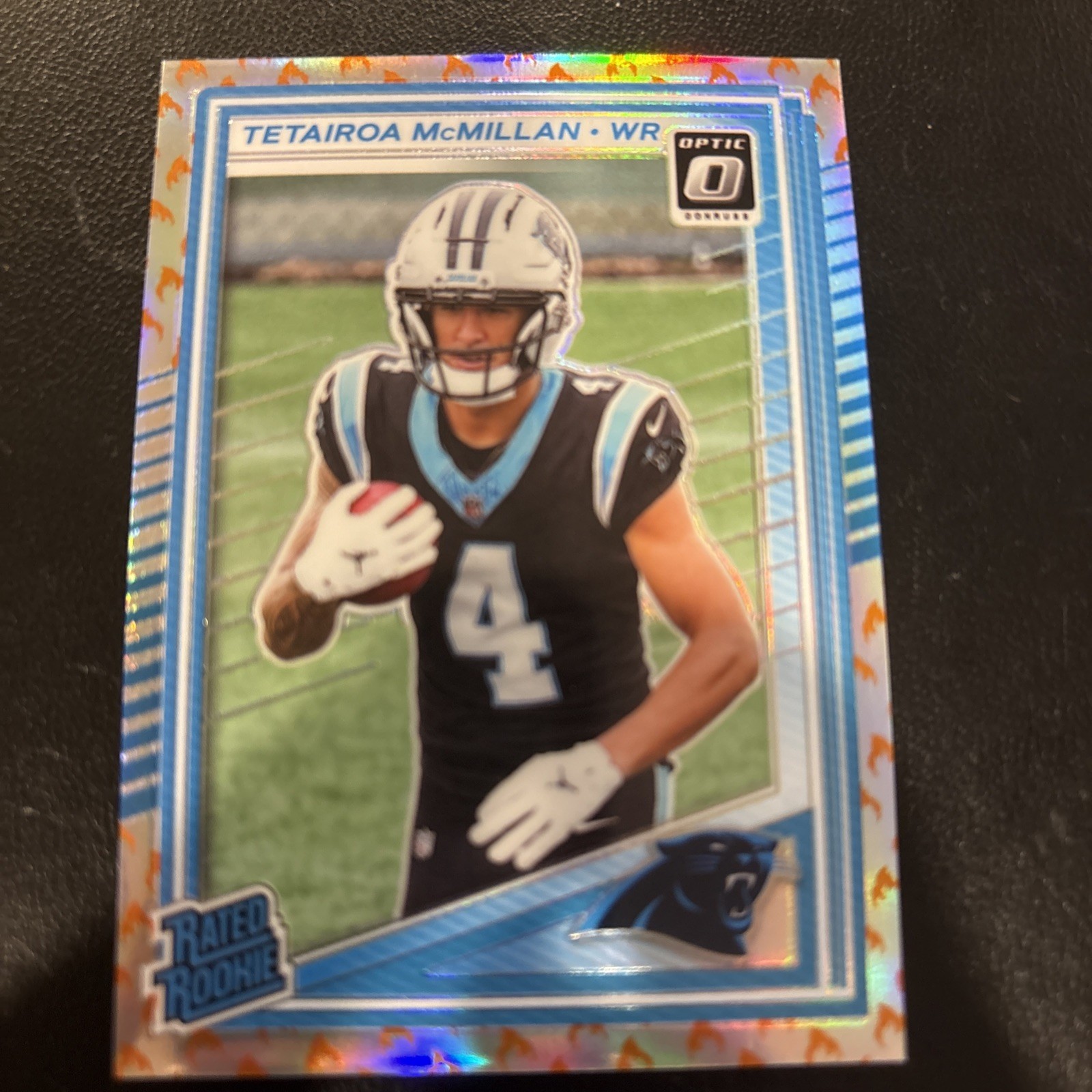 2025 Donruss – Rated Rookie Tetairoa McMillan #209 Optic Preview Fire Emoji 🔥SP