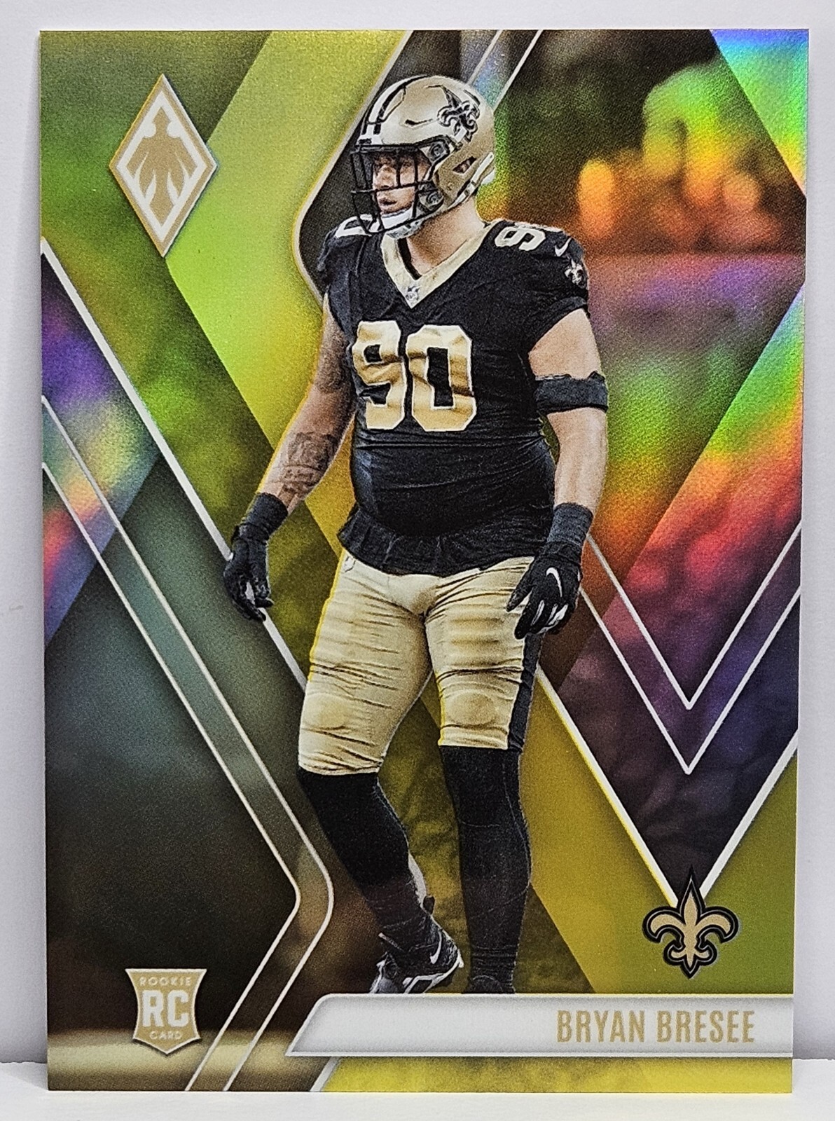 2023 Panini Phoenix Bryan Bresee AF1 Yellow SP /75 RC – SAINTS