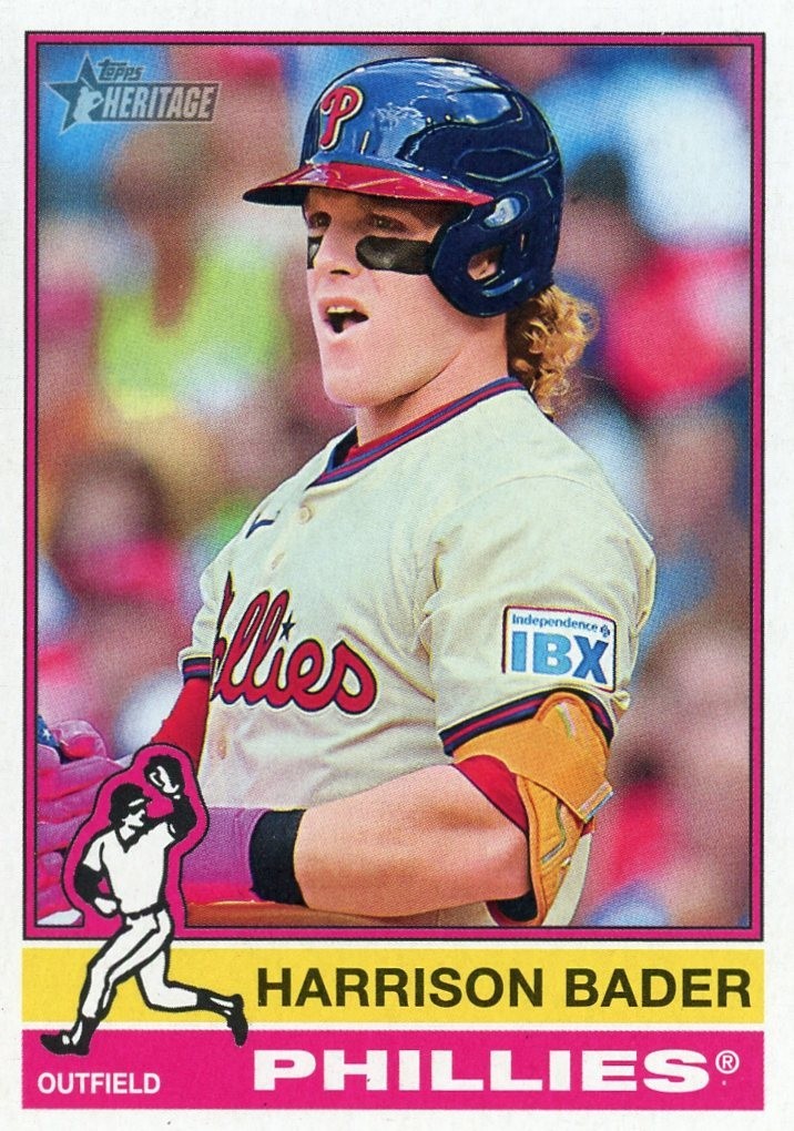 2025 Heritage High Number PHILADELPHIA PHILLIES BASE #501-700 Team Set (6 cards)