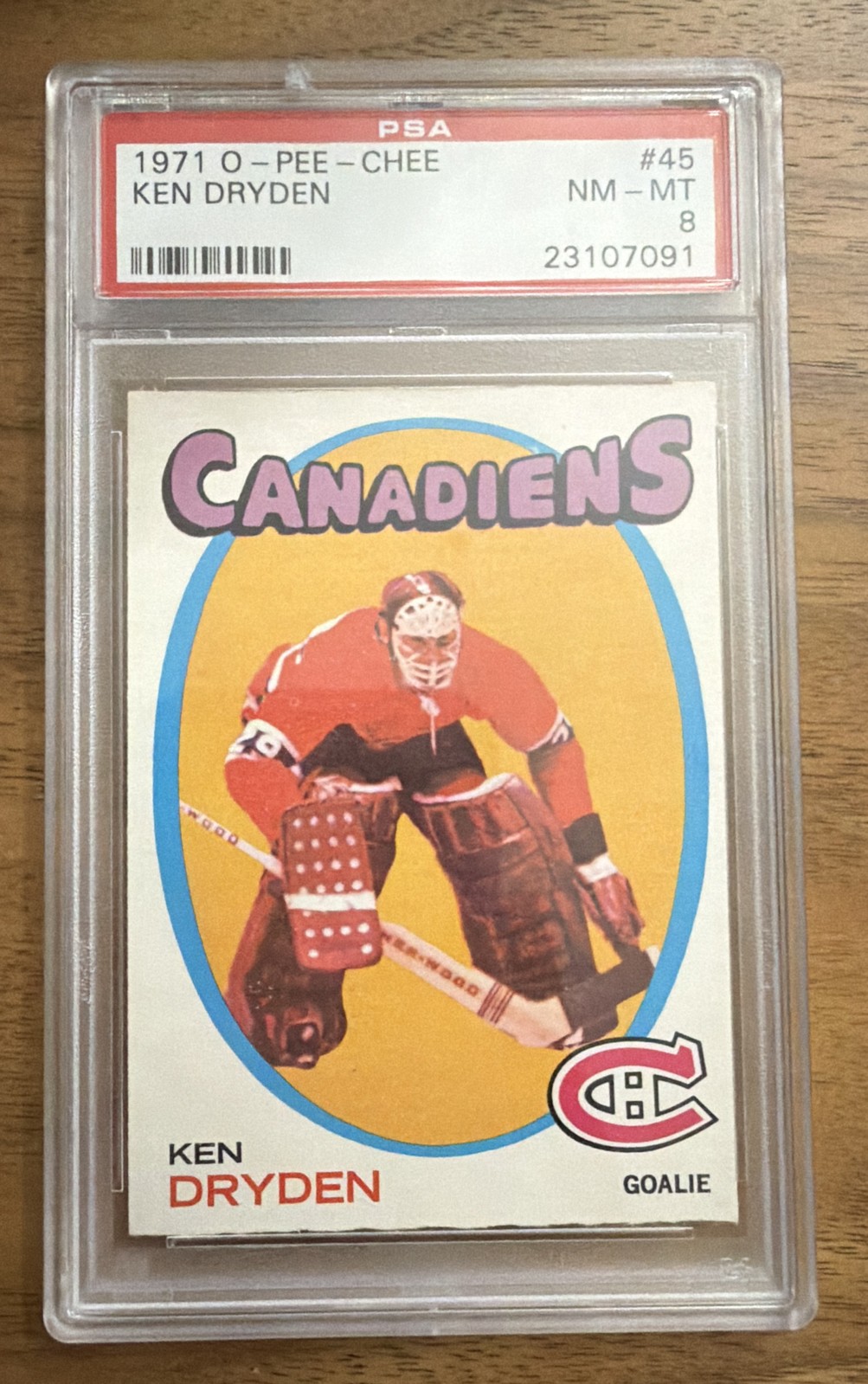 1971-72 O-Pee-Chee OPC Ken Dryden #45 Rookie RC Montreal Canadiens