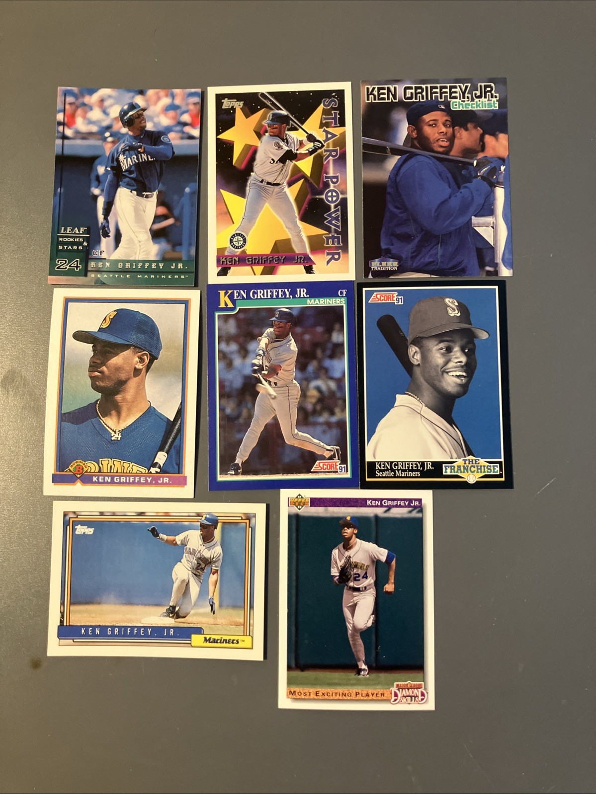 Lot Of (8) Different Ken Griffey Jr Cards