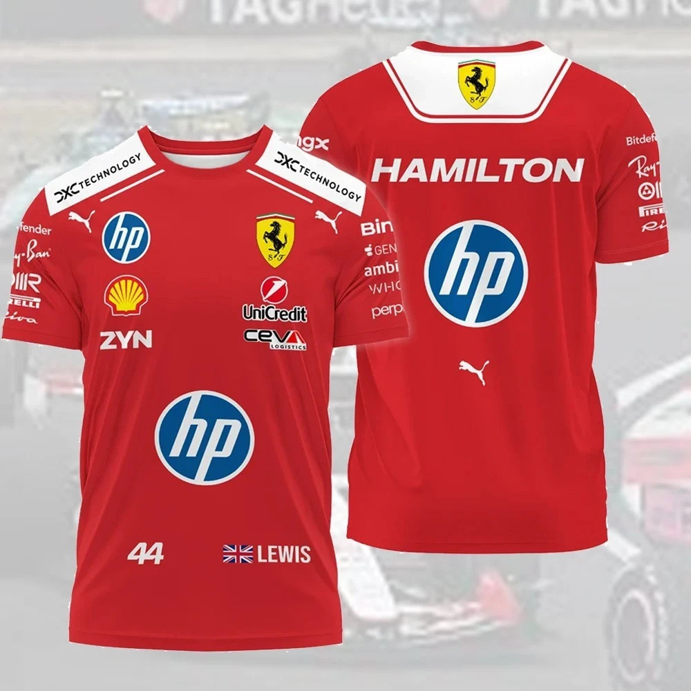 NEW- 2026 Lewis Hamilton Ferr@ri F1 Teamwear , T-Shirt Gifts – All Size