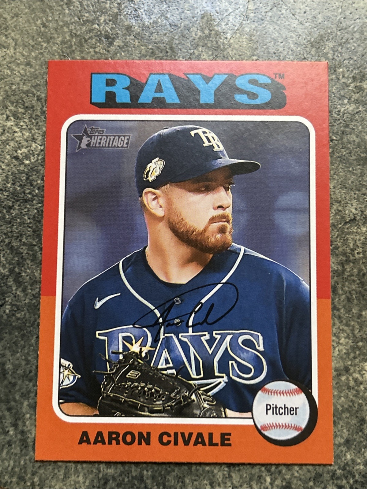 Aaron Civale 2024 Topps Heritage – Short Print #80 SP