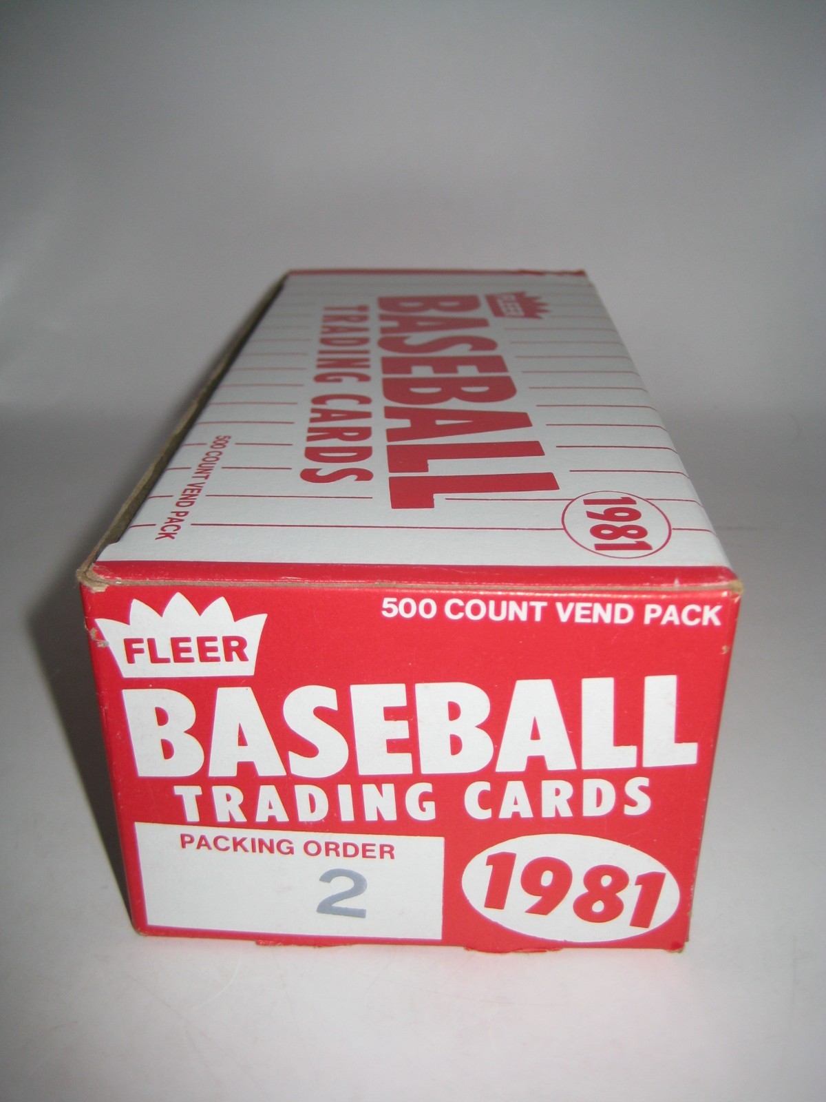 1981 FLEER BASEBALL VENDING BOXES 1-4, 500 COUNT EACH- RARE FREE SHIPPING!