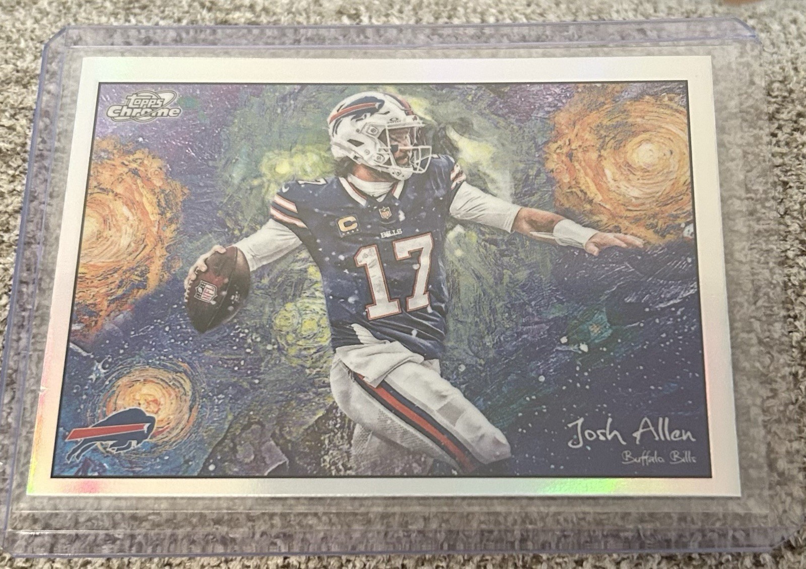 Topps 2025 Topps Chrome Cosmic Josh Allen Stars in the Night F15-7 Buffalo Bills