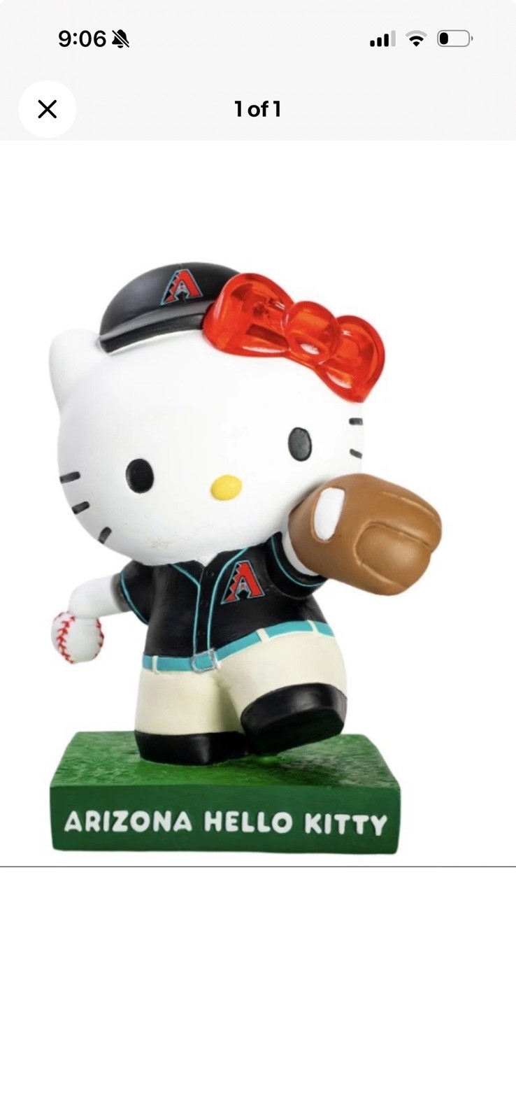 2026 Arizona Diamondbacks Hello Kitty Bobblehead New In Box Bobble Presale
