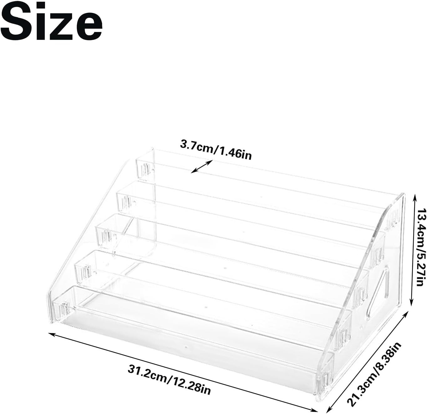 Versatile 5-Tier Tabletop Display Holder for Sports Cards and Collectibles