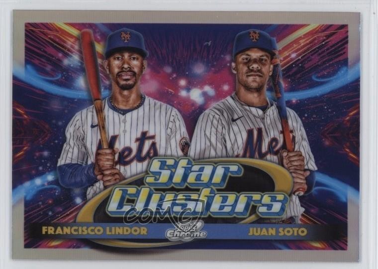 2025 Topps Cosmic Chrome Star Clusters Juan Soto Francisco Lindor #DSC-3 1b6v