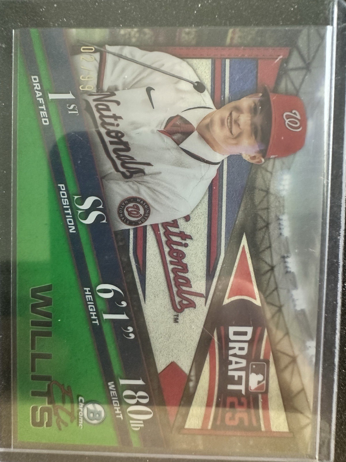 2025 Bowman Draft – Bowman Draft Night Eli Willits #BDN-1 Green Refractor /99