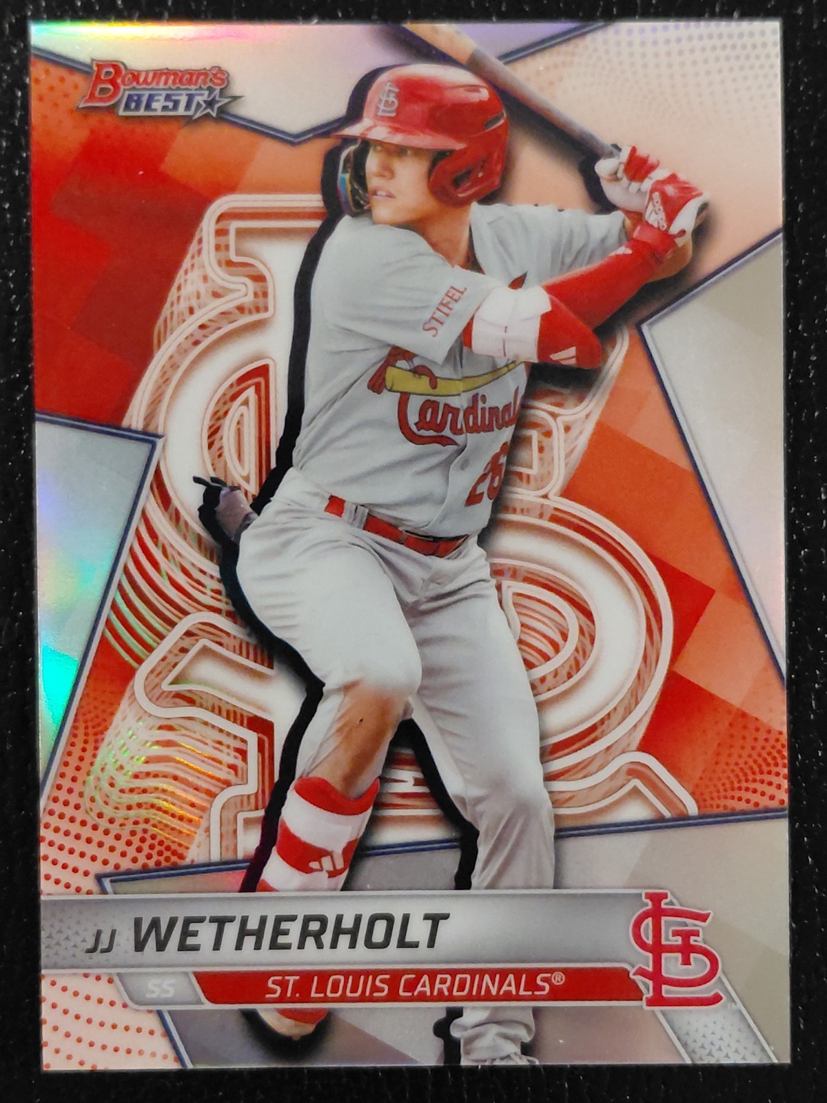 2025 Bowman’s Best Top Prospects JJ Wetherholt Refractor #TP-14
