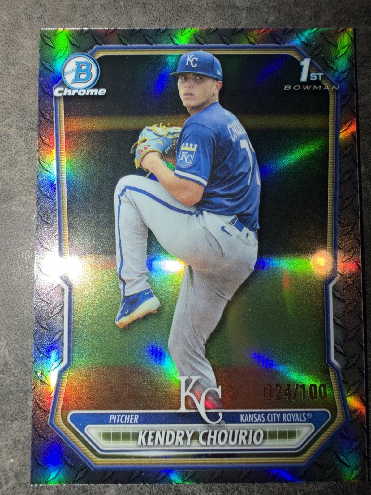 2026 bowman chrome BCP-7 Kendry Chourio Steel Metal Refractor 24/100