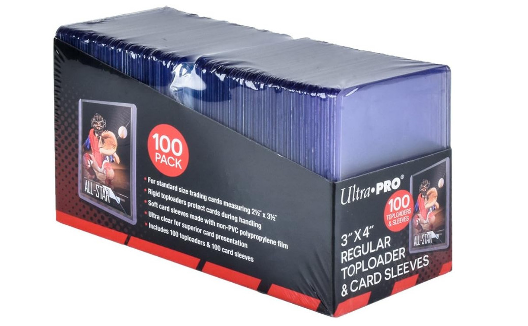 Ultra PRO UPR83648 3 x 4 Inch Toploaders and Clear Collectible Card Sleeves -…