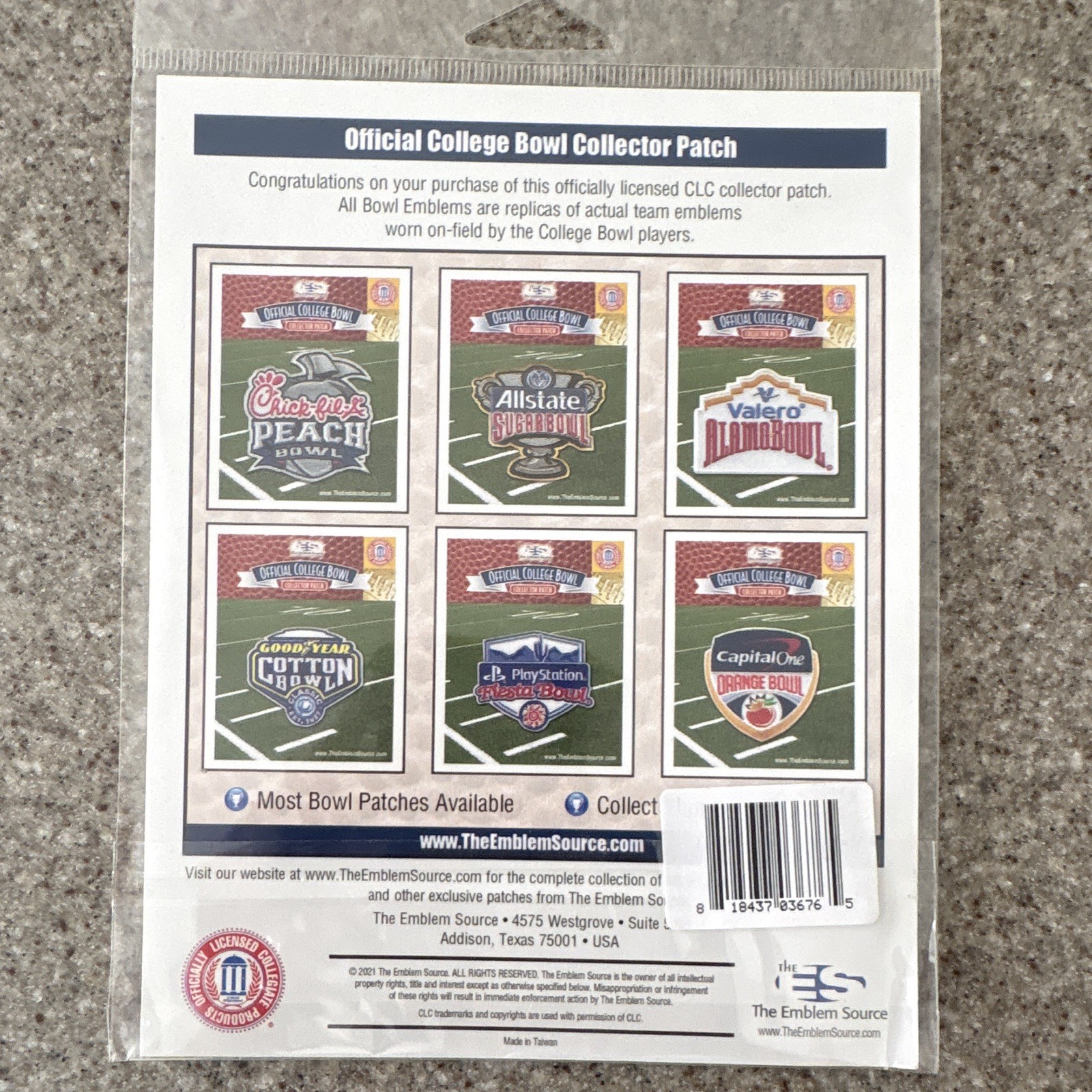 The Emblem Source Officially Licensed Capital One Orange Bowl Collector Patch