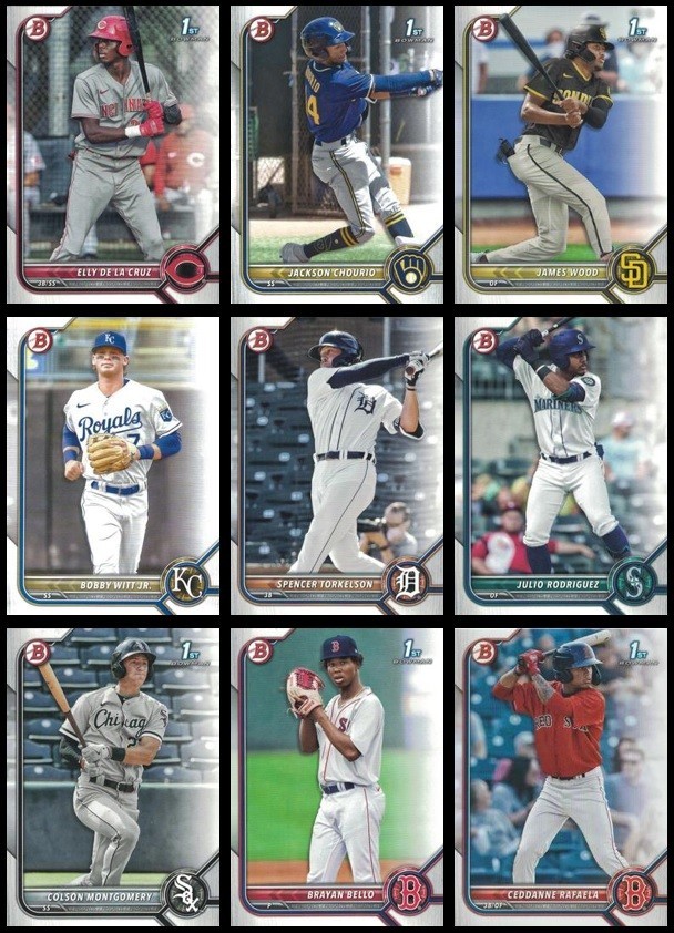 2022 Bowman Prospects Complete Set BP1 – BP150 Baseball